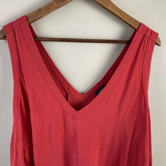 Torrid Challis Stitch Detail Tank in Baked Apple size 4X NEW NWT - Picture 6 of 9